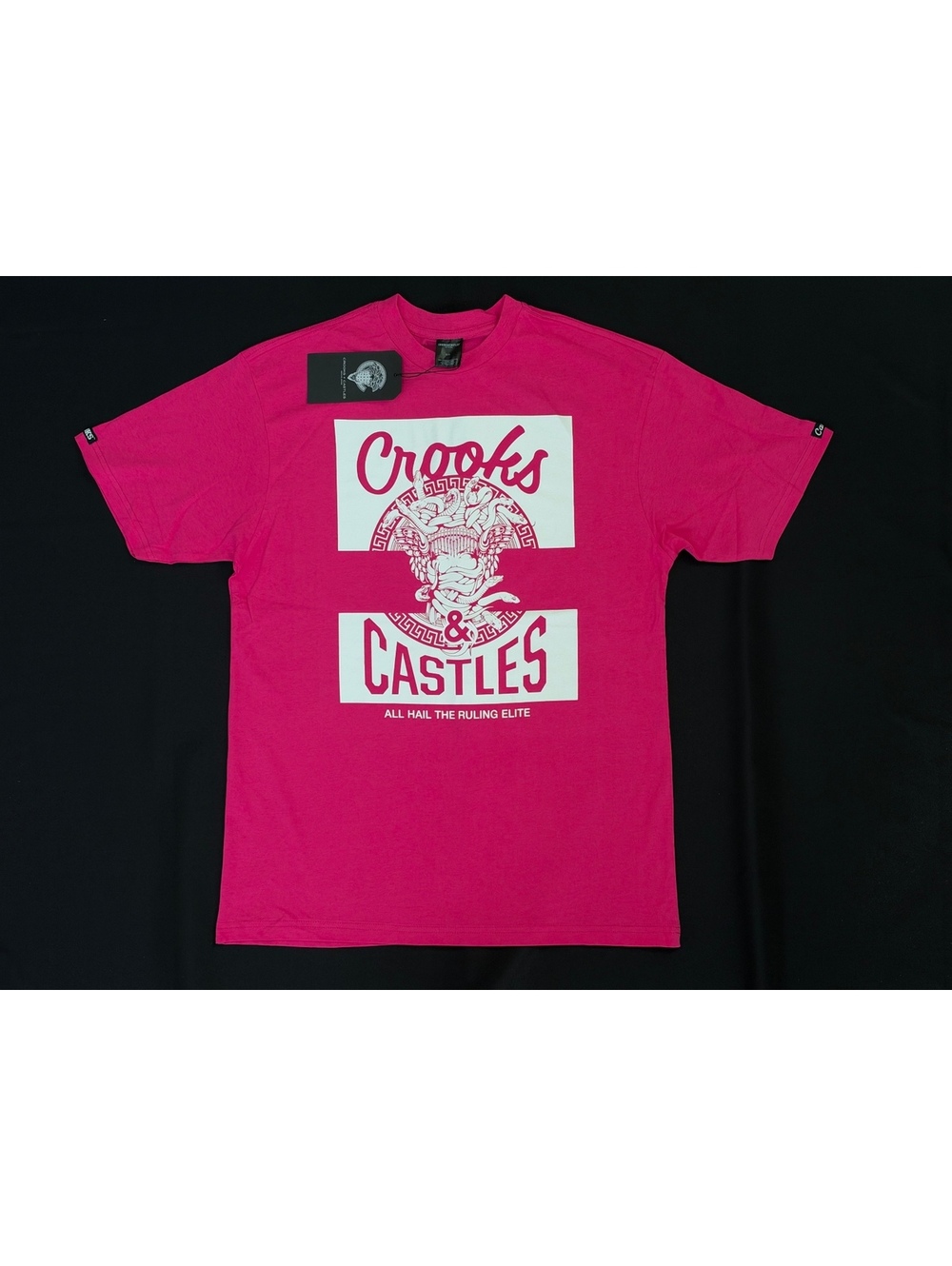 Crooks N Castles New W Tags All Hail The Ruling Elite Size M Pink Shirt